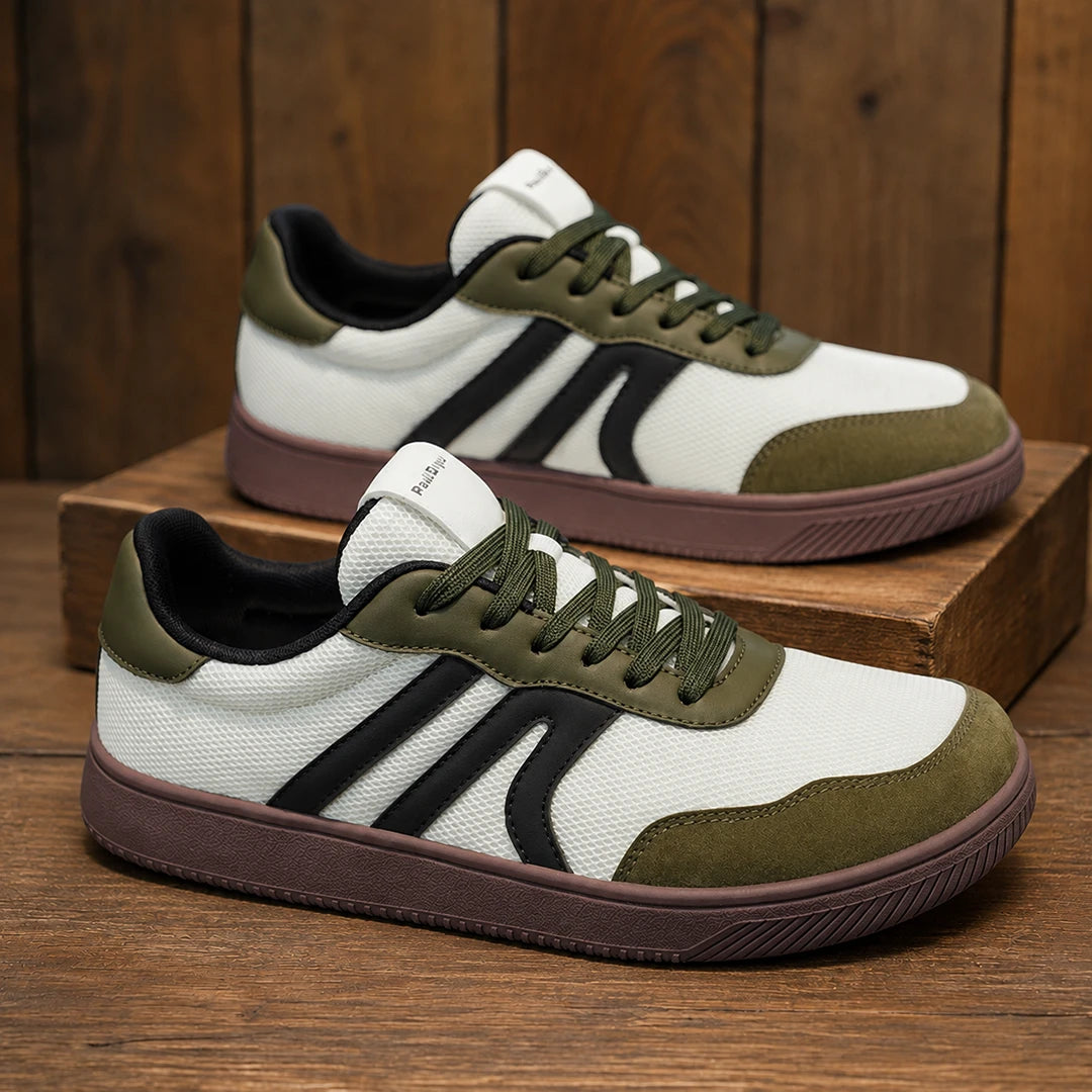 Contrast Panel Casual Sneakers