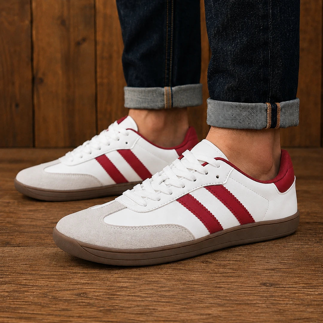 Contrast Panel Low-Top Sneakers