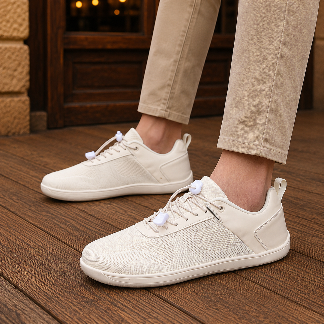 Elastic Lace Knit Sneakers