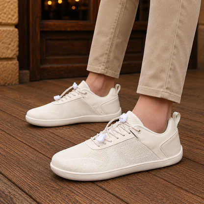 Elastic Lace Knit Sneakers