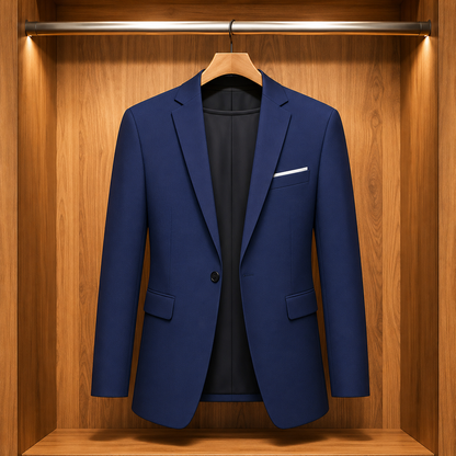 Structured Notch Lapel Blazer