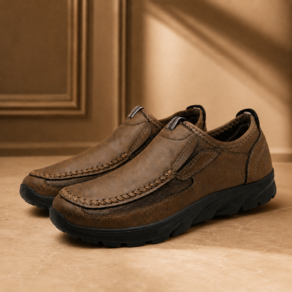 Genuine Leather Slip-Ons
