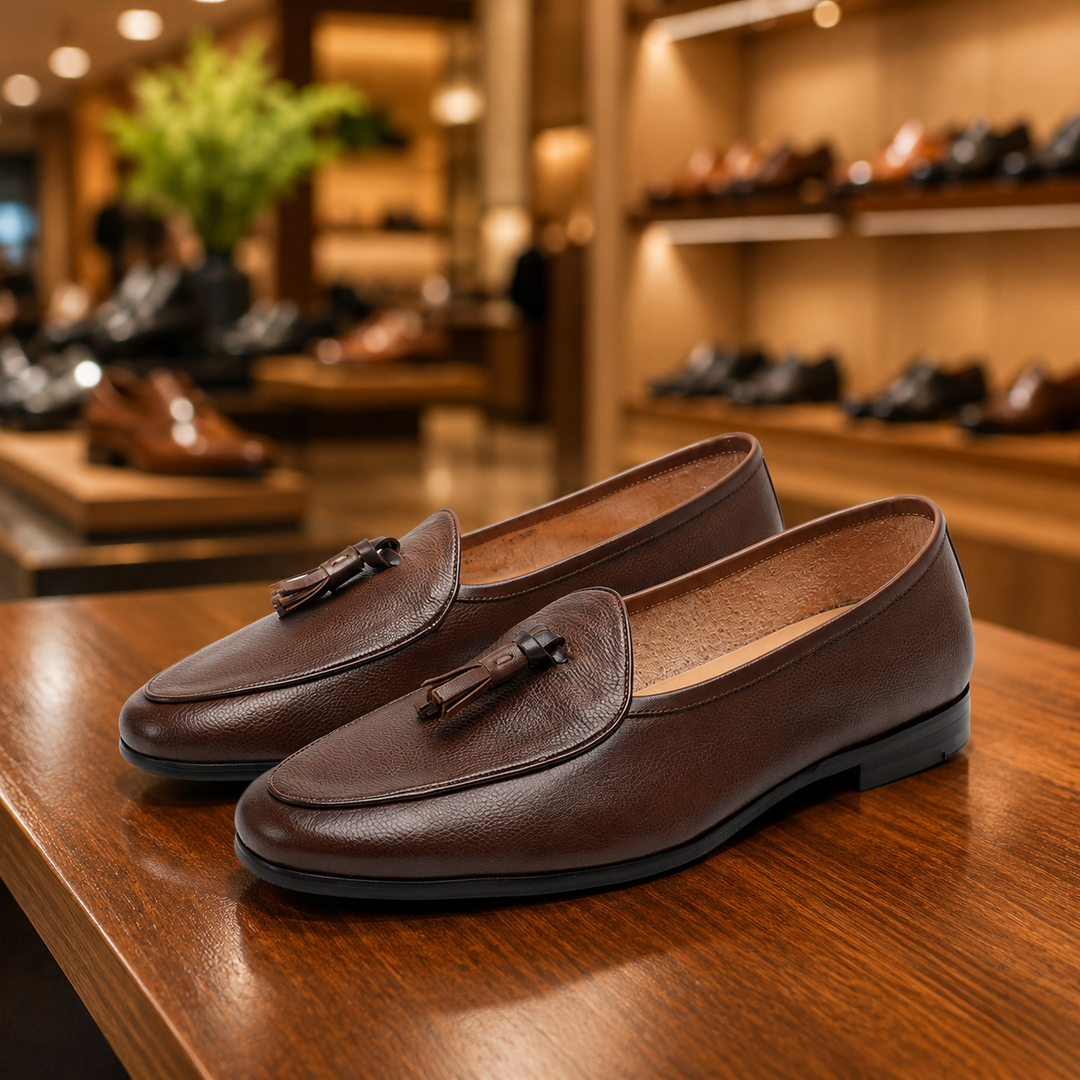Formal Pointed Tassel Loafers