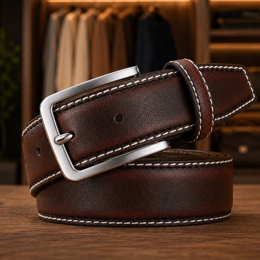 Stitched Buckle Belt
