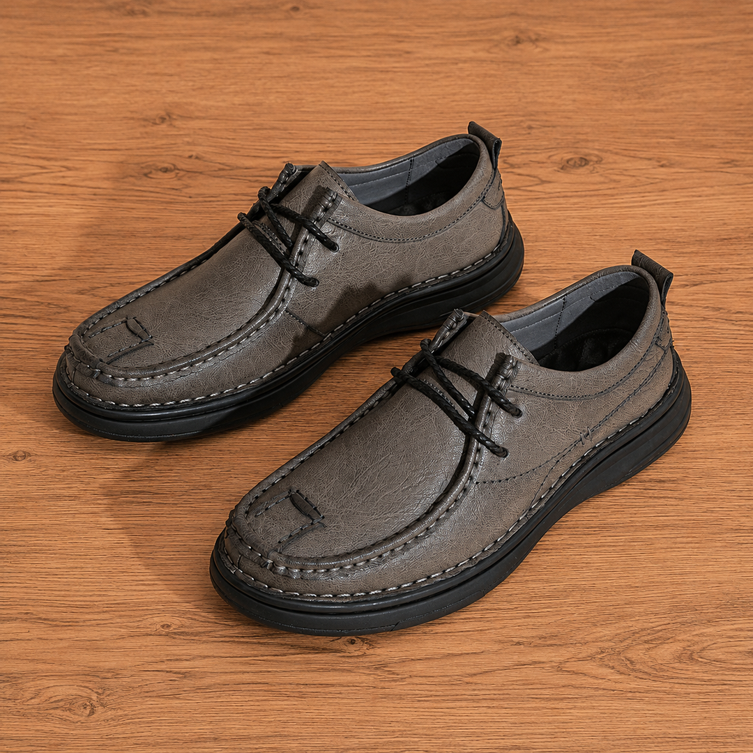 Soft Cushioned Moc-Toe Shoes