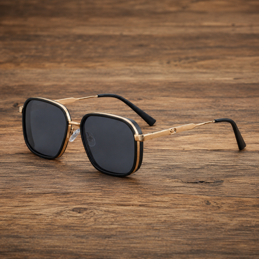 Geometric Metal Sunglasses