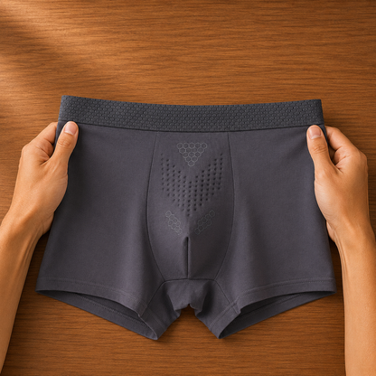 Elastic Cotton Boxer Briefs