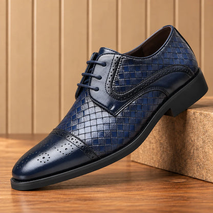 Distinctive Patterned Derby Shoes
