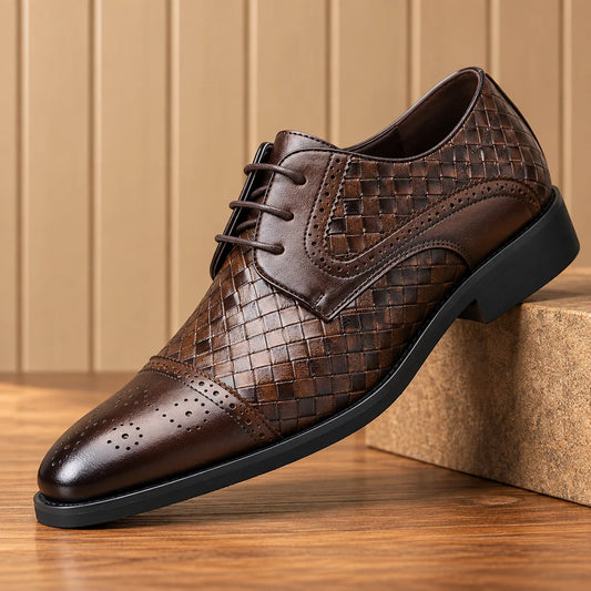 Distinctive Patterned Derby Shoes