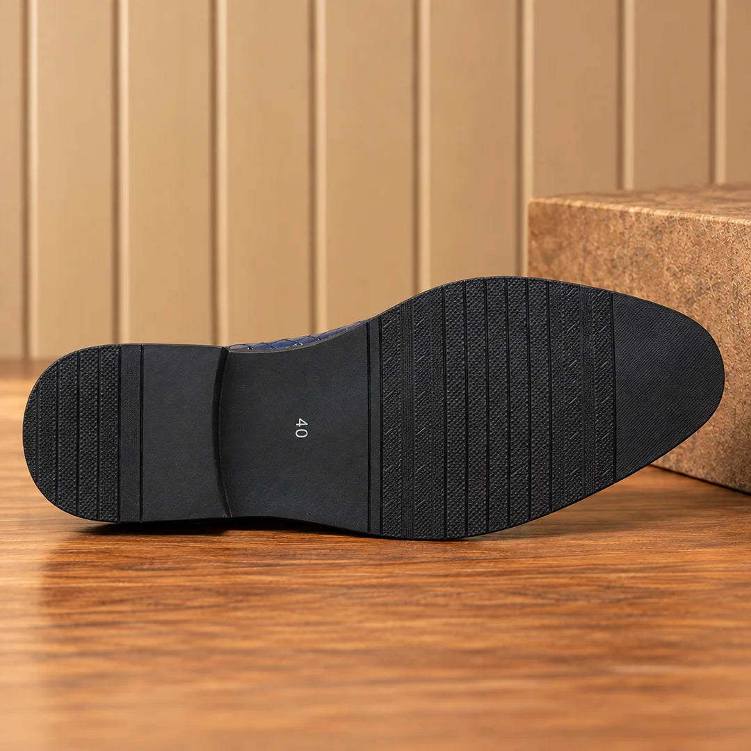 Distinctive Patterned Derby Shoes