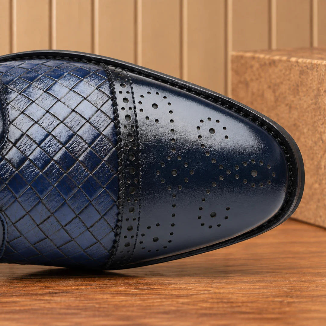 Distinctive Patterned Derby Shoes