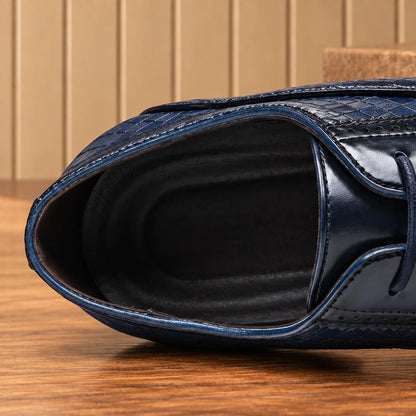 Distinctive Patterned Derby Shoes