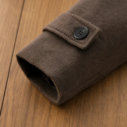 Double-Breasted Wool Overcoat