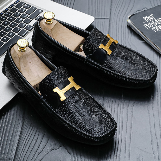 Heritage Embossed Loafers