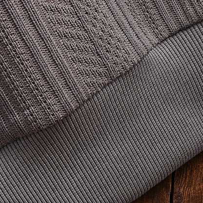 Everyday Textured Polo Sweater