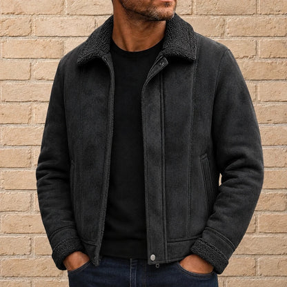Fleece-Lined Paneled Jacket