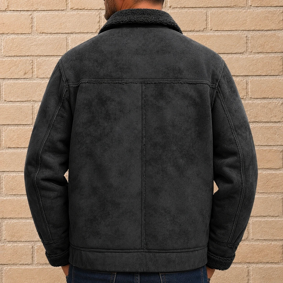 Fleece-Lined Paneled Jacket