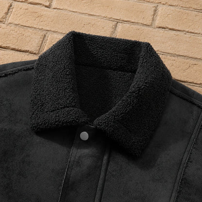 Fleece-Lined Paneled Jacket