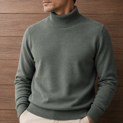 Fleece Lined Turtleneck Sweater