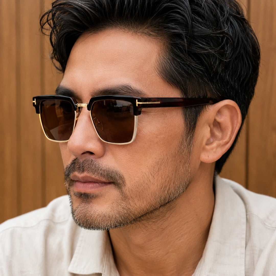 Geometric Square Sunglasses