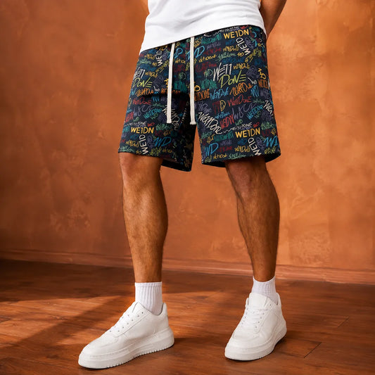 Graphic Casual Shorts