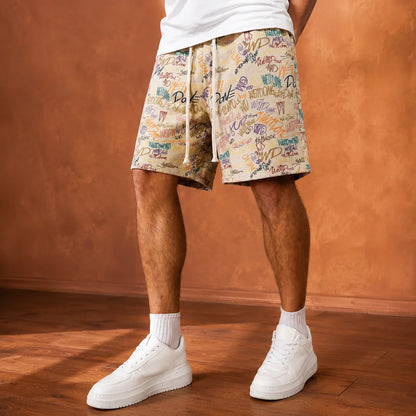 Graphic Casual Shorts