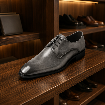 Plain Toe Derby Shoes