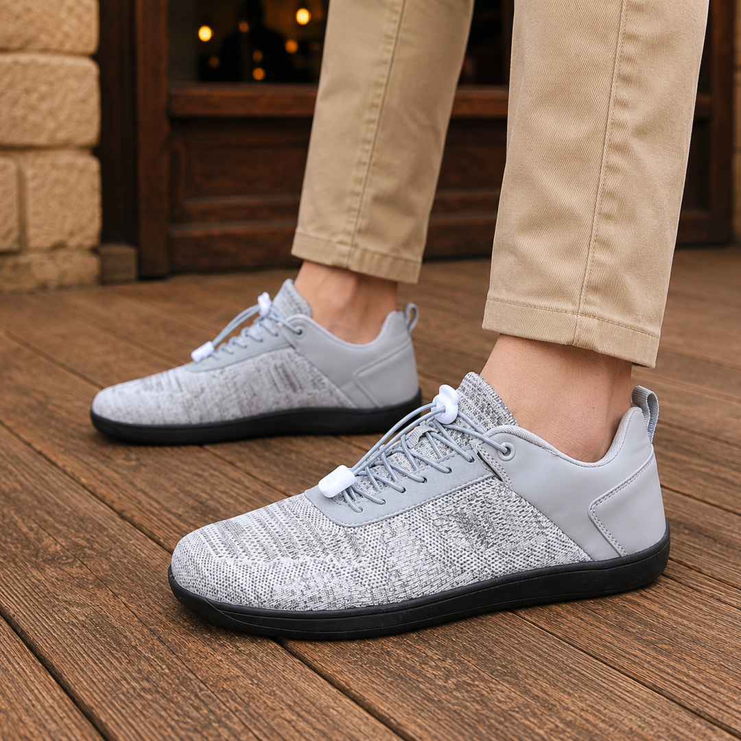 Elastic Lace Knit Sneakers
