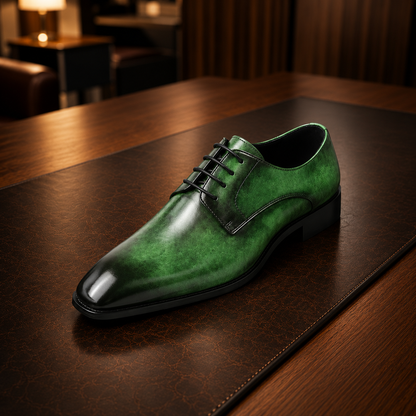 Plain Toe Derby Shoes