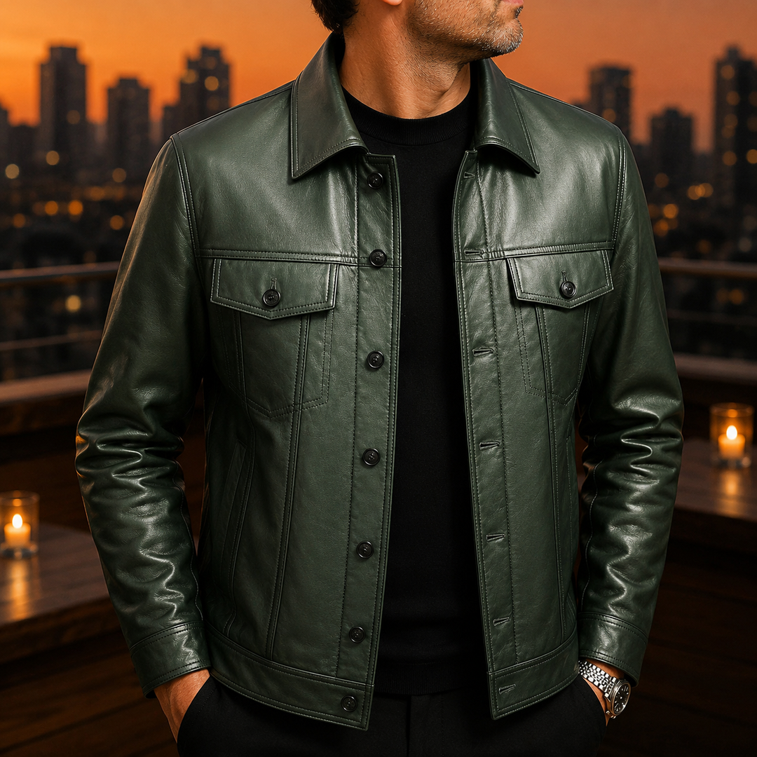 Button Front Trucker Jacket