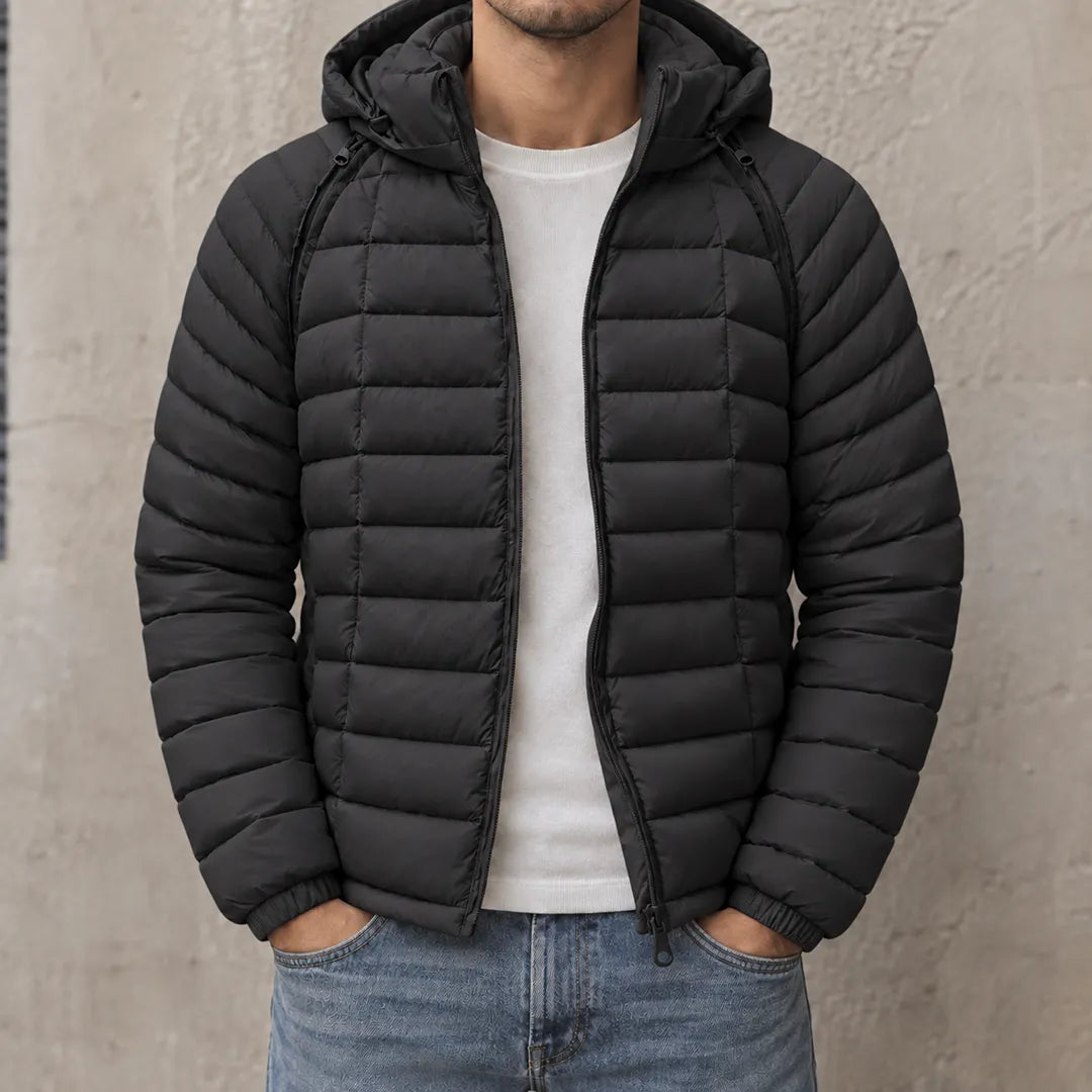 Hooded Quilted Insulated Jacket