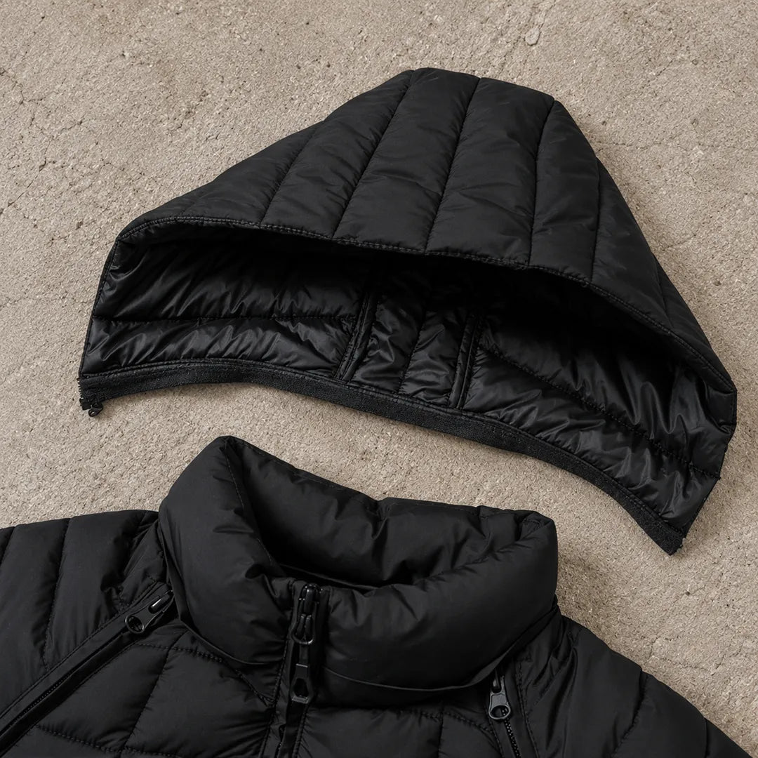 Hooded Quilted Insulated Jacket