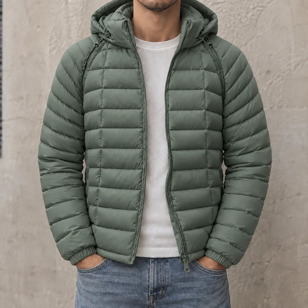 Hooded Quilted Insulated Jacket