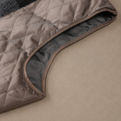 Layered Wool-Blend Overcoat