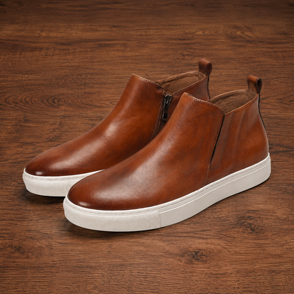 Signature Leather Sneaker Boots