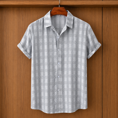 Printed Button-Up Shirt