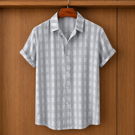 Printed Button-Up Shirt