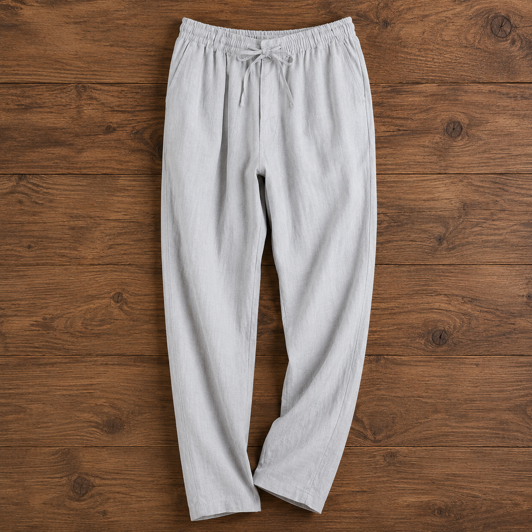 Drawstring Linen Trousers