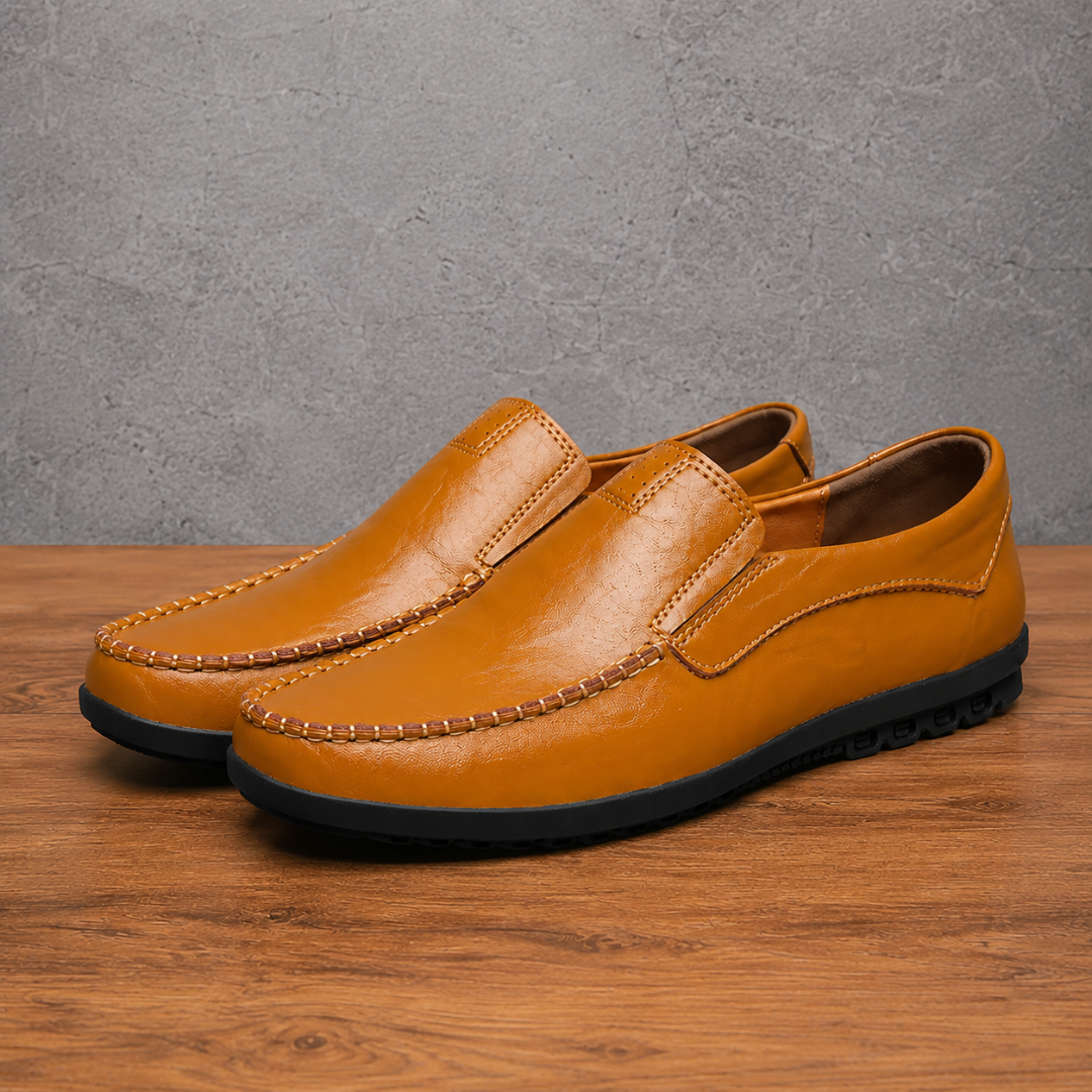 Classic Moc-Toe Leather Loafers