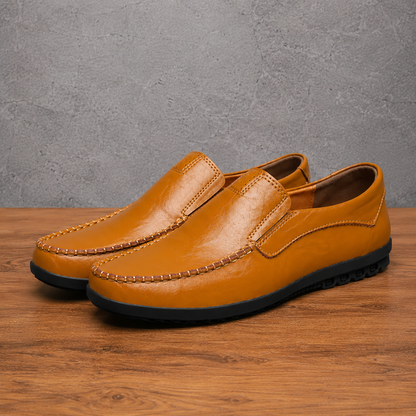 Classic Moc-Toe Leather Loafers