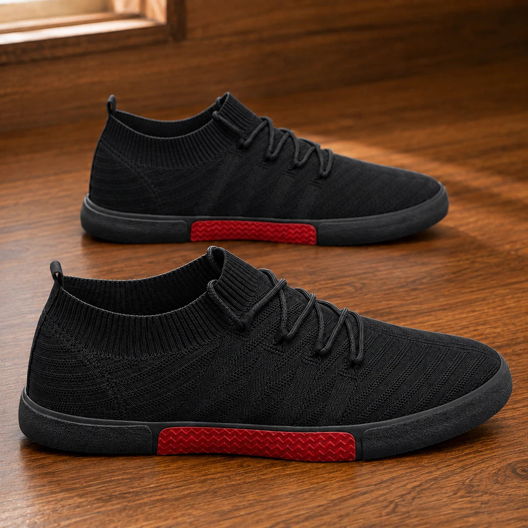 Lightweight Knit Lace-Up Sneakers