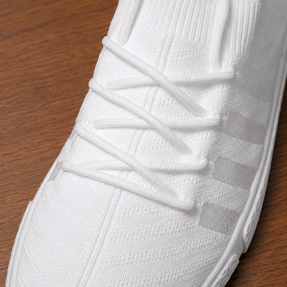 Lightweight Knit Lace-Up Sneakers