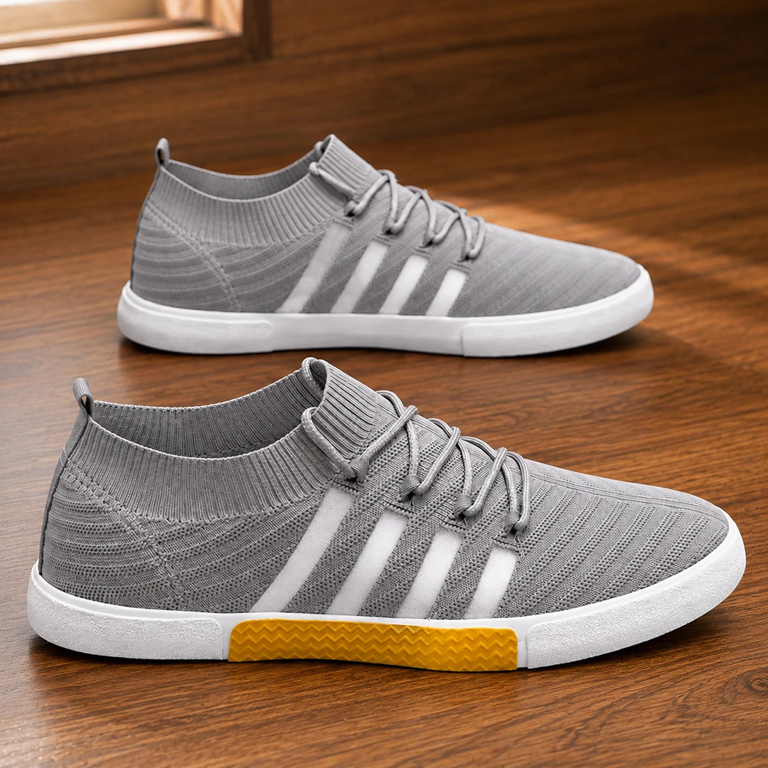 Lightweight Knit Lace-Up Sneakers