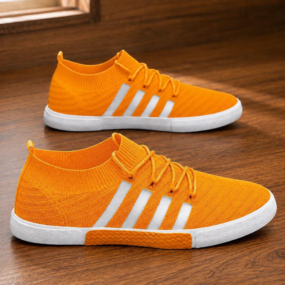 Lightweight Knit Lace-Up Sneakers