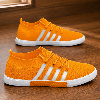 Lightweight Knit Lace-Up Sneakers