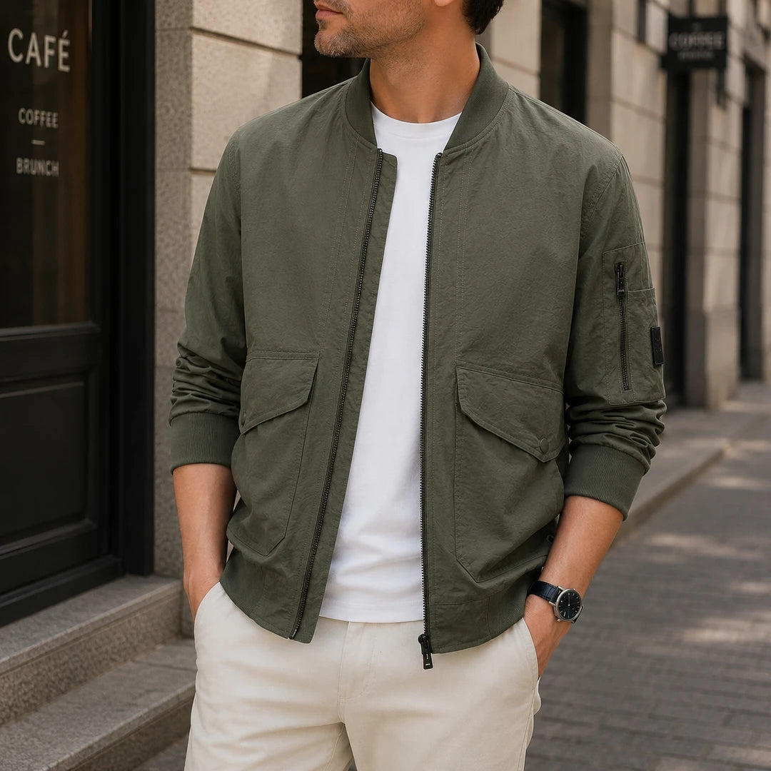 Lightweight Utility Bomber Jacket