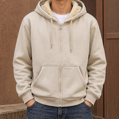 Lined Casual Hooded Jacket