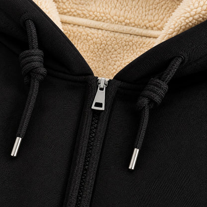 Lined Casual Hooded Jacket