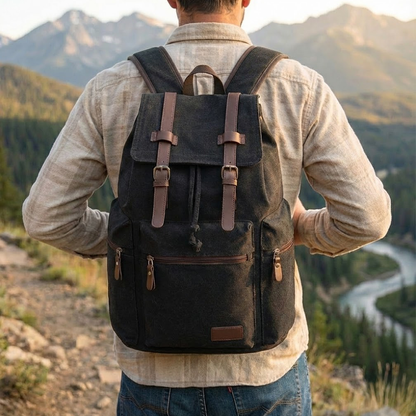 Rugged Canvas Backpack