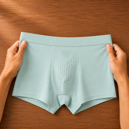 Elastic Cotton Boxer Briefs